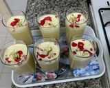 A picture of step 2 of Kesaria Thandai.