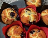 Une image de l'étape 8 de MUFFINS 🧁🍒CHERRY BLOSSOM🍒BLUBERRIES🫐🫐.