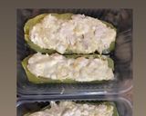 Foto del paso 5 de la receta: Zuchinis rellenos con pollo keto