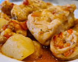 Foto del paso 8 de la receta: Merluza guisada en salsa de langostinos