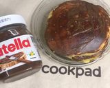 A picture of step 5 of Nutella pancakes.