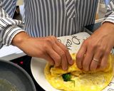 รูปขั้นตอนการทำที่ 7 ของ แพนเค้กไข่ สายคีโต eggpancake/ Keto
