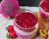 Cara Membuat Puding Lapis Buah Naga dan Strawberry with Homemade Yogurt 5