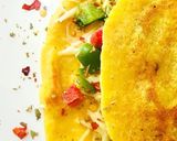 A picture of step 2 of Moong dal veggie chilla.
