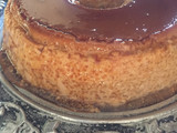 Flan de leche chocolatada
