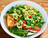 Hình bước làm 3 của món Canh Chua Rau Muống Nấu Tôm Khô