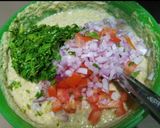 A picture of step 5 of Black eyed beans (Lobia) & Spinach Chilla for breakfast.
