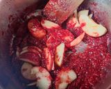 Une image de l'étape 2 de Tarte rustique aux pommes et compotée de framboises.