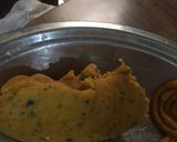 A picture of step 1 of Bessan ke gatte ke sabji.