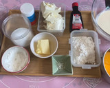 A picture of step 1 of Japanese Cheesecake 🍰.