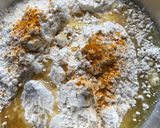 A picture of step 3 of Mango puran poli.
