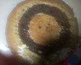A picture of step 12 of Vanilla chocolate checker board cake.