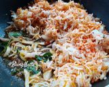 A picture of step 3 of Phodnicha Bhaat.