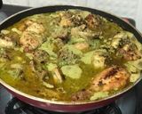 A picture of step 5 of ‘Chicken Cafreal’: A Popular Goan Green Chicken Curry.