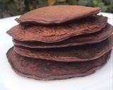 Foto del paso 1 de la receta: Torre de panqueques de chocolate 🔥🤯