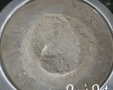 A picture of step 1 of Soya and Wheat flour Rotis.