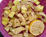 Foto del passaggio 6 della ricetta Frittata di carciofi cipolla e patate fritte