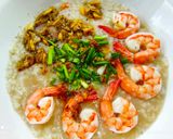 รูปขั้นตอนการทำที่ 4 ของ ข้าวต้มกุ้ง+เนื้อหอยลายปรุงรส