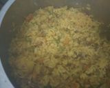 A picture of step 5 of Masala Bhaat.