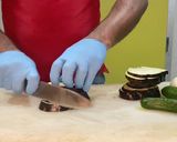 A picture of step 1 of Eggplant salad.