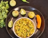 A picture of step 5 of Fresh Amla and Turmeric Thecha (chutney).