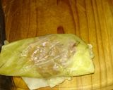 A picture of step 7 of Golumpki (stuffed cabbage).
