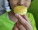 Foto langkah ke 8 dari resep Macaroon Cantik Oleh Ahsan Fathi (10 thn dan 8 thn).