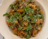 A picture of step 7 of Aloo and French bean Dry sabzi.