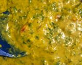 A picture of step 5 of Besanwali Methi.
