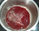 Une image de l'étape 1 de Mousse framboise litchi.