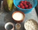 A picture of step 1 of Plum-Coco Dream Drink.