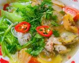 Hình bước làm 4 của món Bún cá rô chả cá