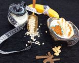 عکس مرحله 1 از دستور صبحانه رژیمی اوتمیل موز