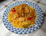 Φωτογραφία βήματος 6 της συνταγής Noodles με  λαχανικά και κοτόπουλο💞