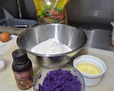 Foto langkah ke 3 dari resep Roti Kukus Pontianak Ubi Ungu Ala Fe.