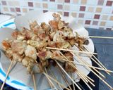 Foto langkah ke 4 dari resep Sate Kulit Ayam.