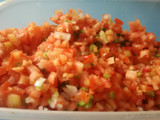 Salsa criolla para el choripán