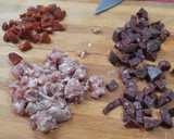 Foto del paso 2 de la receta: Plumas integrales con butifarra fresca, butifarra negra y chorizo