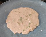 A picture of step 5 of Singhara Ata Pancakes..