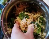 🌱🥔Spenóttal, krumplival töltött, búbos darált hús 🐖🧀 recept fázis 3 fotója
