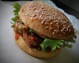 A picture of step 5 of Spicy Paneer Burger#burger#recipemarathon.