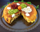 عکس مرحله 9 از دستور ته چین مرغ و بادمجان 🍗 🍆