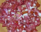 A picture of step 3 of Okra Masala.