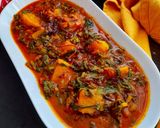 Foto langkah ke 9 dari resep Aloo Palak/Spinach&Potato Stew (Sayur Bayam Kentang ala India).