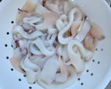 Foto del paso 1 de la receta Pasta con calamares y salsa picante