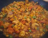 Paradicsomos - zöldséges csirkemellfilé rizzsel /egytàlètel/🍅🐣🌽🥕🧅🫛🍄🟫🍛 recept fázis 4 fotója
