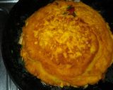 A picture of step 10 of Indian pizza.
