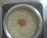 A picture of step 5 of Ghevar with rabri.