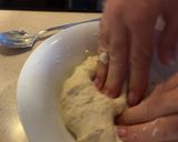 A picture of step 1 of Coca de Escalivada with Anchovies.