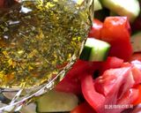 A picture of step 7 of Cucumber and Tomato Vinaigrette Salad.